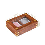 Playing Cards Set Of 2 in Wooden Display Box Nestasia