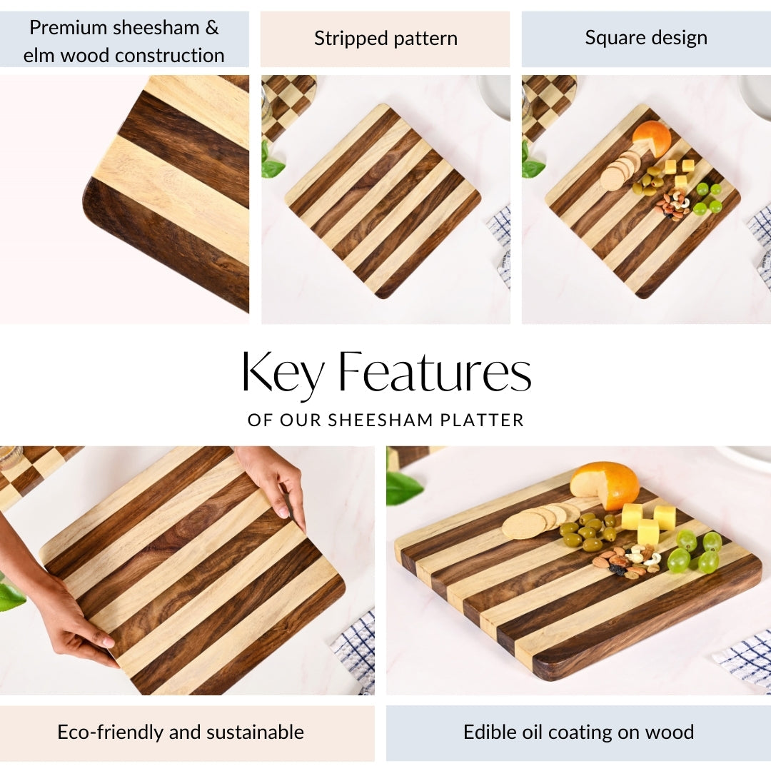Atelier Square Serve And Slice Board 30x30cm Nestasia