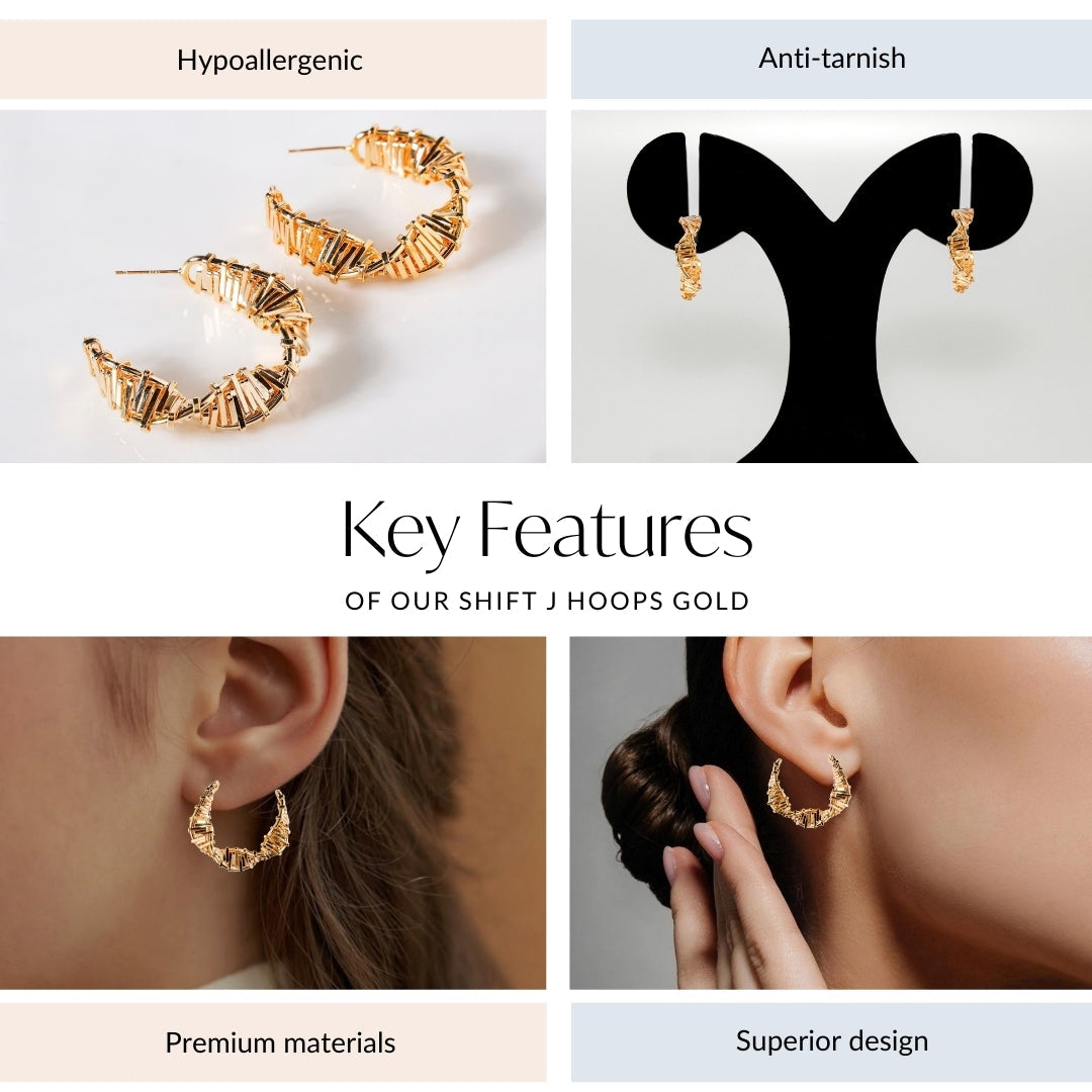 Shift J Hoops Gold Nestasia