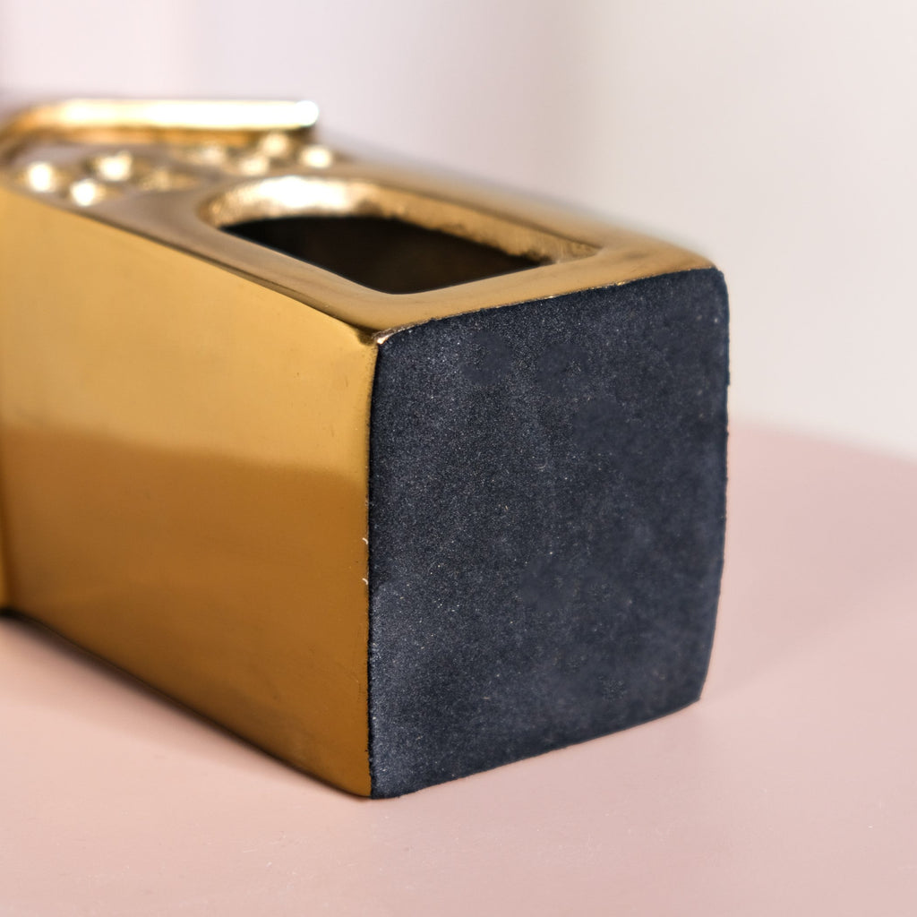 Shimmer Haus Gold Candle Holder Nestasia