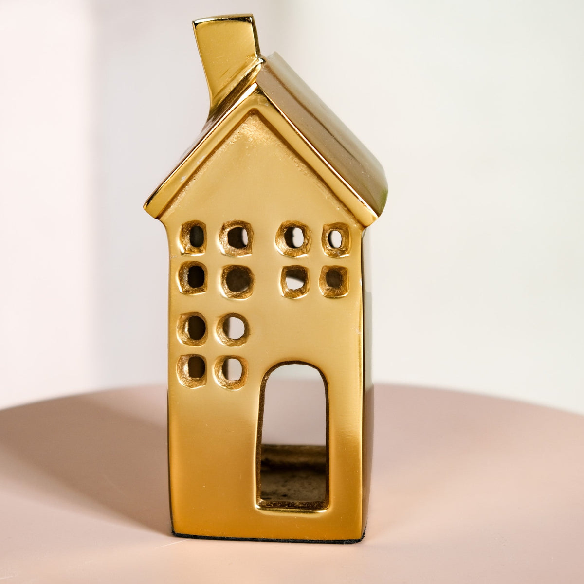 Shimmer Haus Gold Candle Holder Nestasia