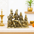 Brass Sitting Shiv Family Lightweight Idol (4.5 Inch) Vedansh Craft