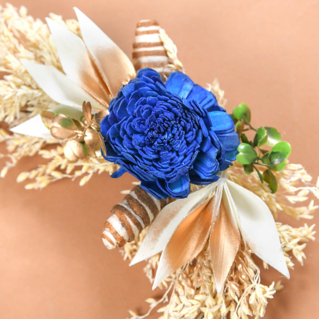 Mini Shola Flower Wreath Eco-Friendly Set Of 4 Nestasia