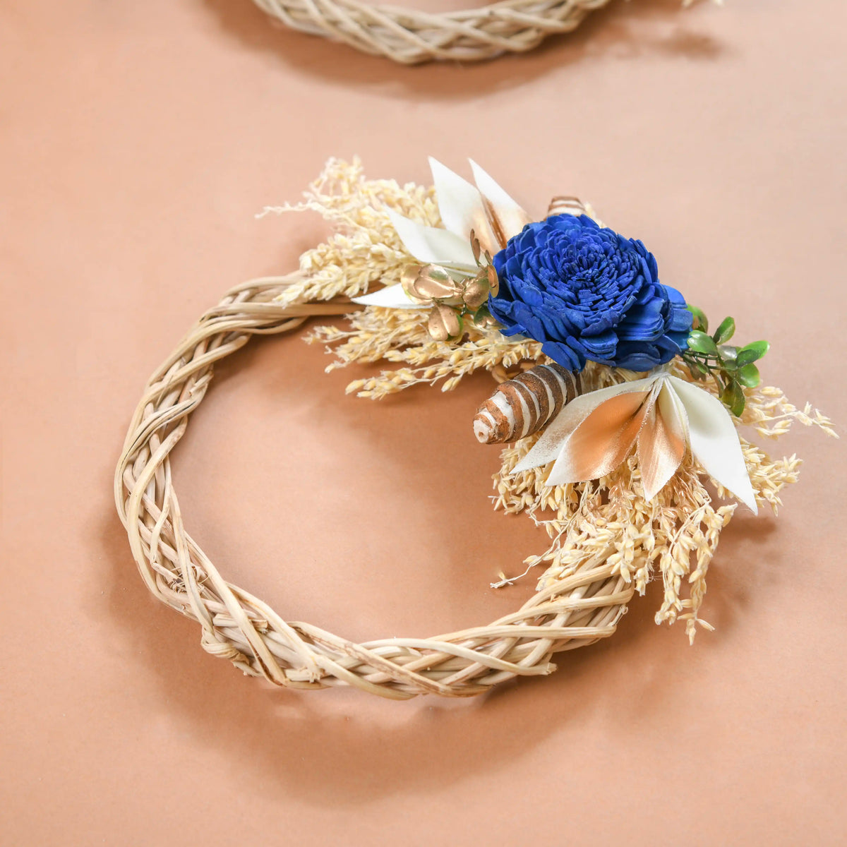 Mini Shola Flower Wreath Eco-Friendly Set Of 4 Nestasia