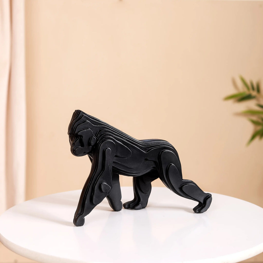 Modern Black Gorilla Showpiece Nestasia