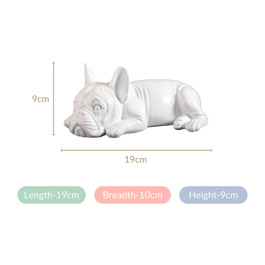 White Bulldog Showpiece Nestasia