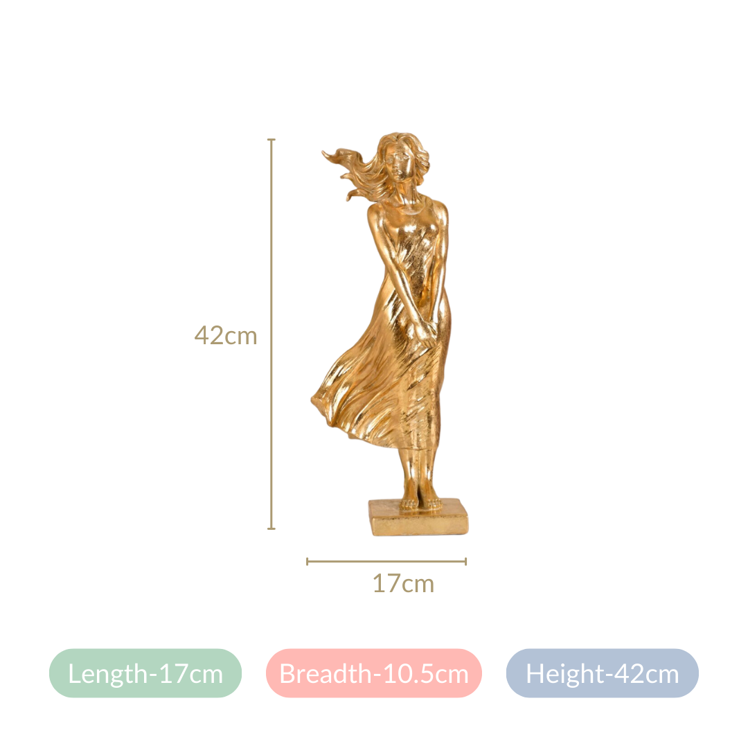 Golden Girl Statue Large Nestasia