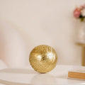 Modern Art Yarn Ball Showpiece Gold Nestasia