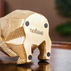 Gold Accent Bear Statue Nestasia