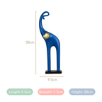 Sleek Elephant Figurine For Decor Blue Nestasia