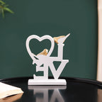 White Love Birds Showpiece Nestasia