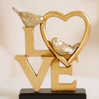 Love Birds Table Showpiece Gold Nestasia
