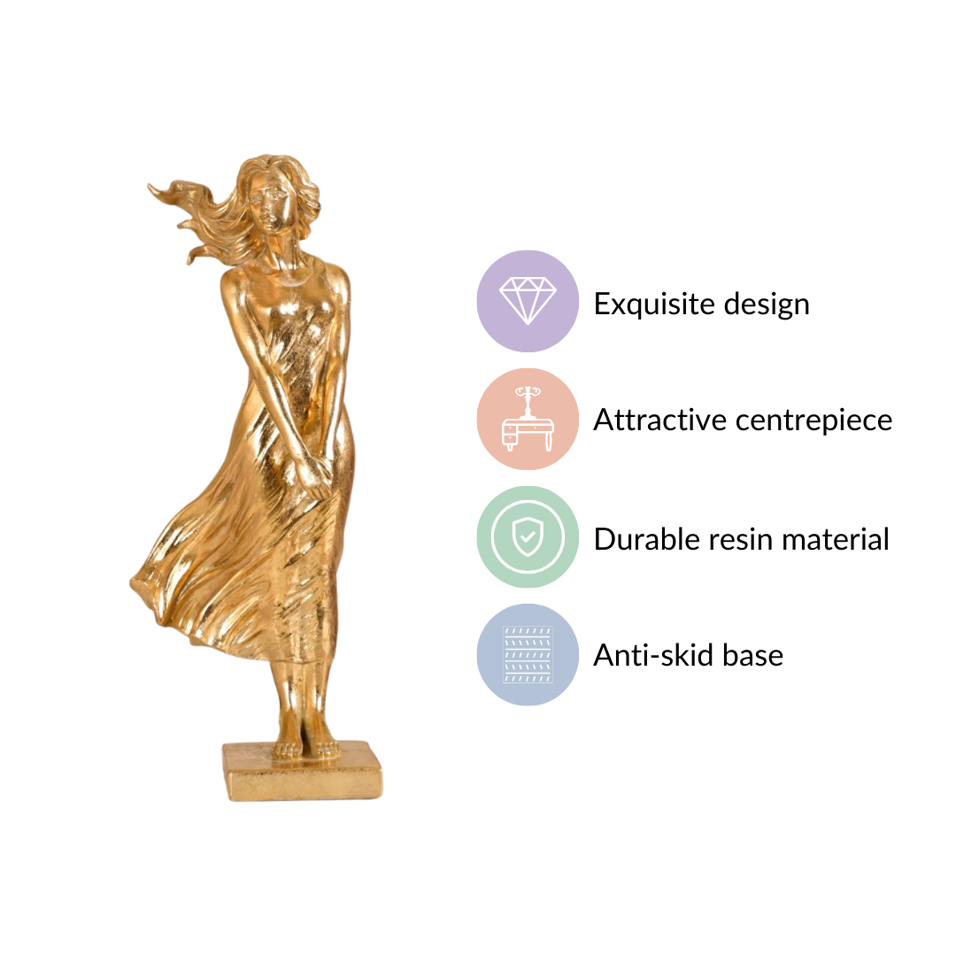 Golden Girl Statue Large Nestasia