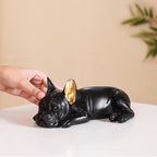 Bulldog Figurine Black Nestasia