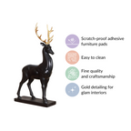 Black Reindeer Showpiece Large Nestasia