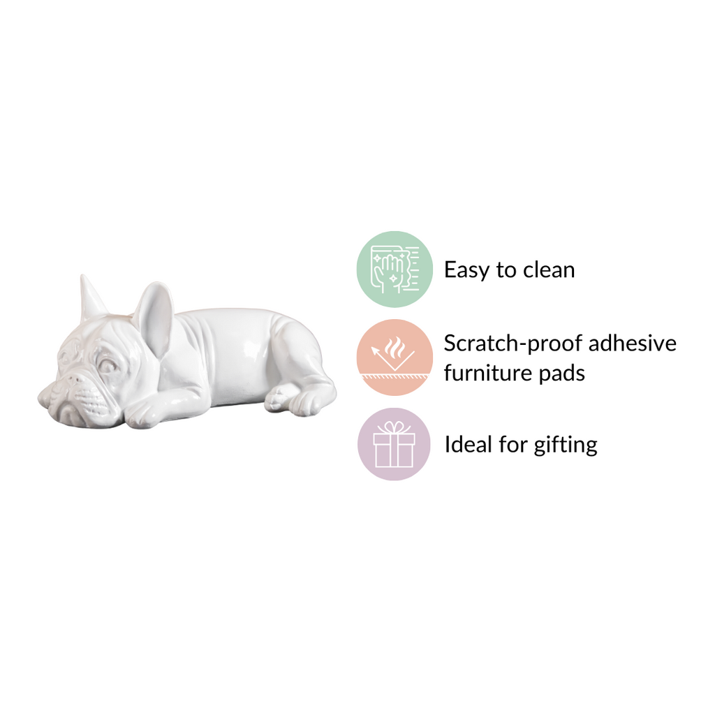 White Bulldog Showpiece Nestasia
