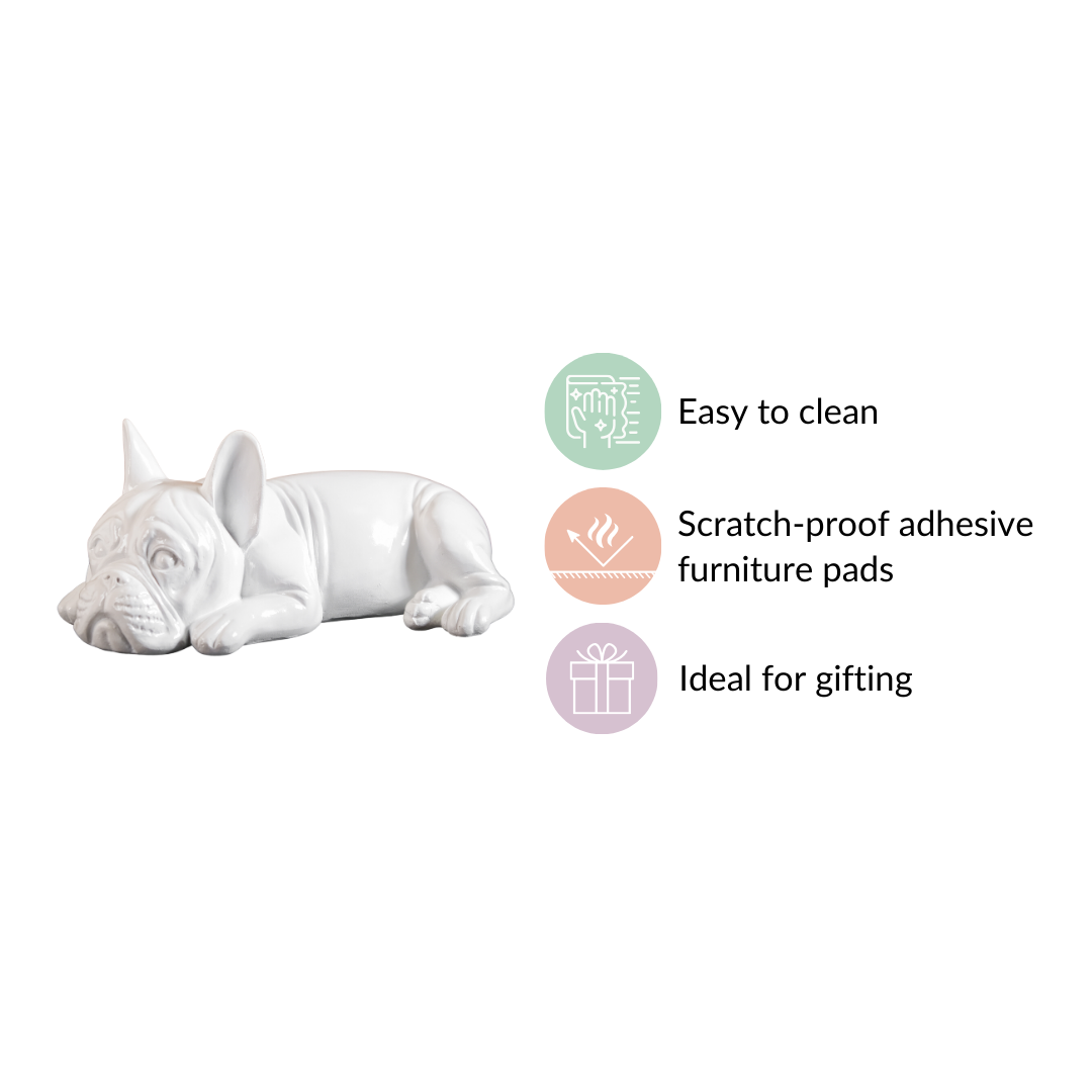 White Bulldog Showpiece Nestasia