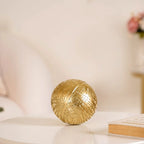 Modern Art Yarn Ball Showpiece Gold Nestasia