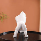 Minimalist Gorilla Sculpture White Nestasia