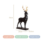 Black Reindeer Showpiece Large Nestasia