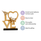 Love Birds Table Showpiece Gold Nestasia
