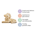 Majestic Lion Modern Decor Gold Nestasia