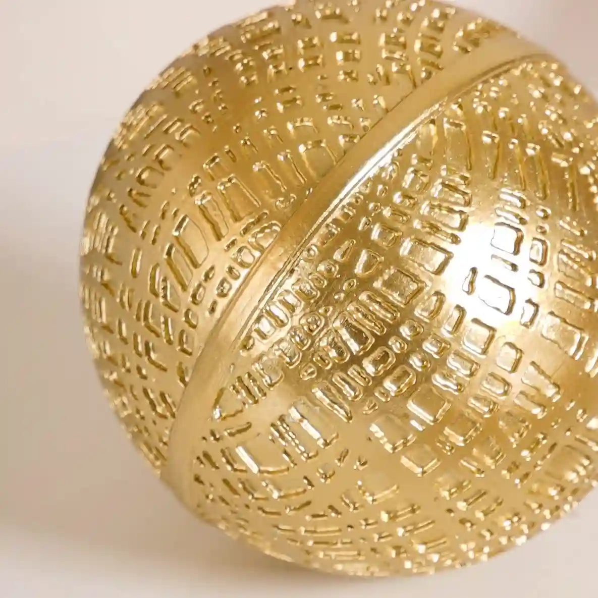 Modern Art Yarn Ball Showpiece Gold Nestasia