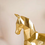 Golden Trotting Horse Decor Nestasia