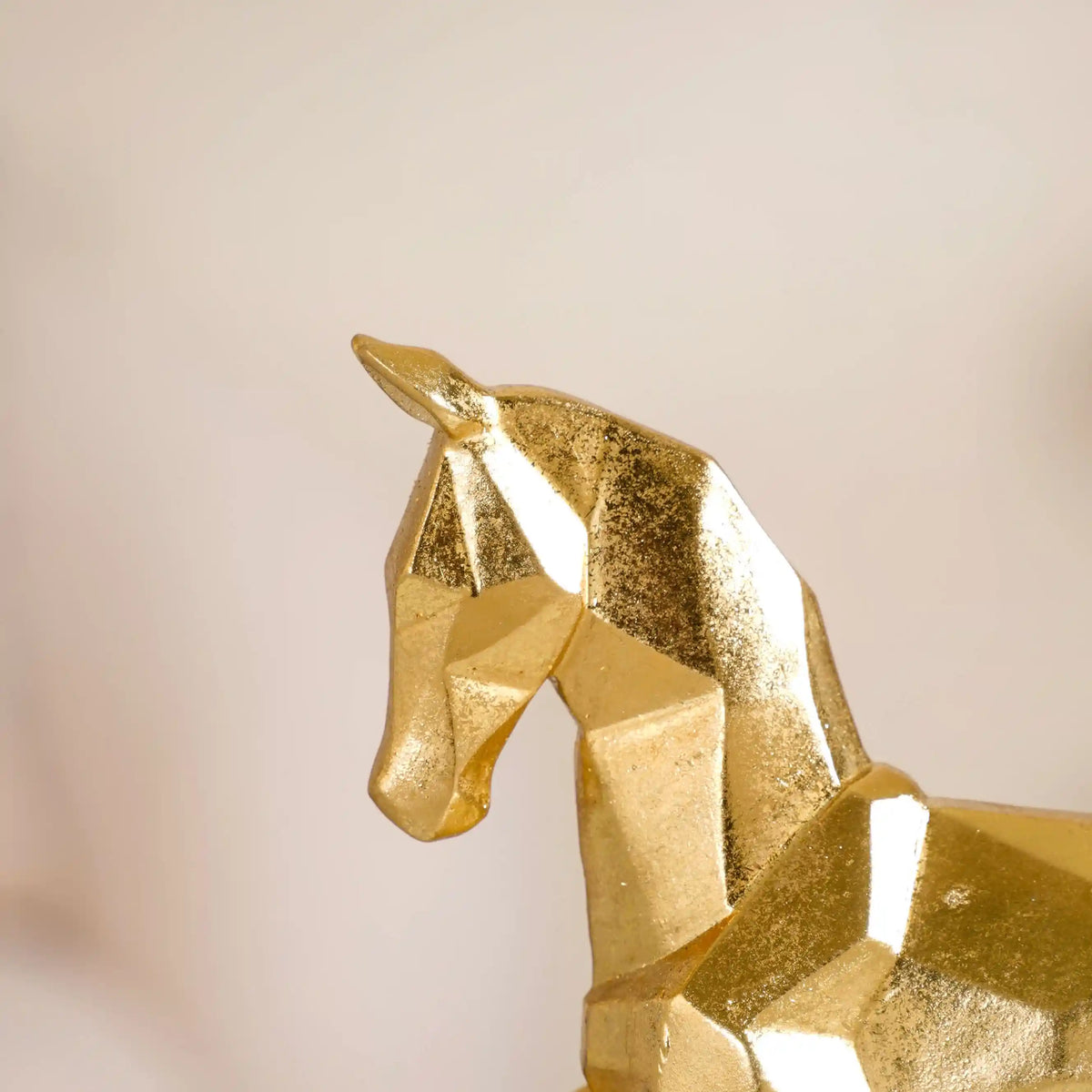 Golden Trotting Horse Decor Nestasia