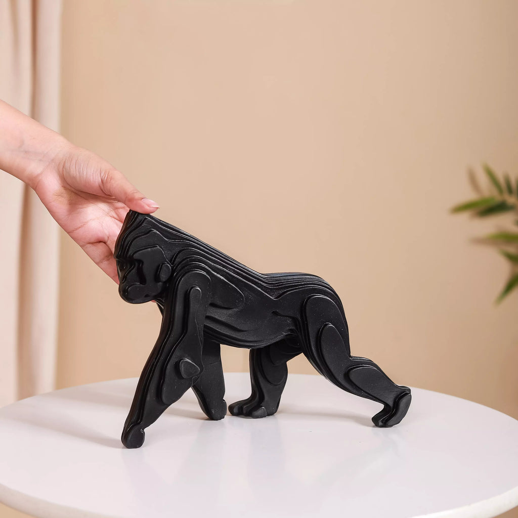 Modern Black Gorilla Showpiece Nestasia
