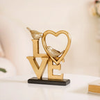 Love Birds Table Showpiece Gold Nestasia