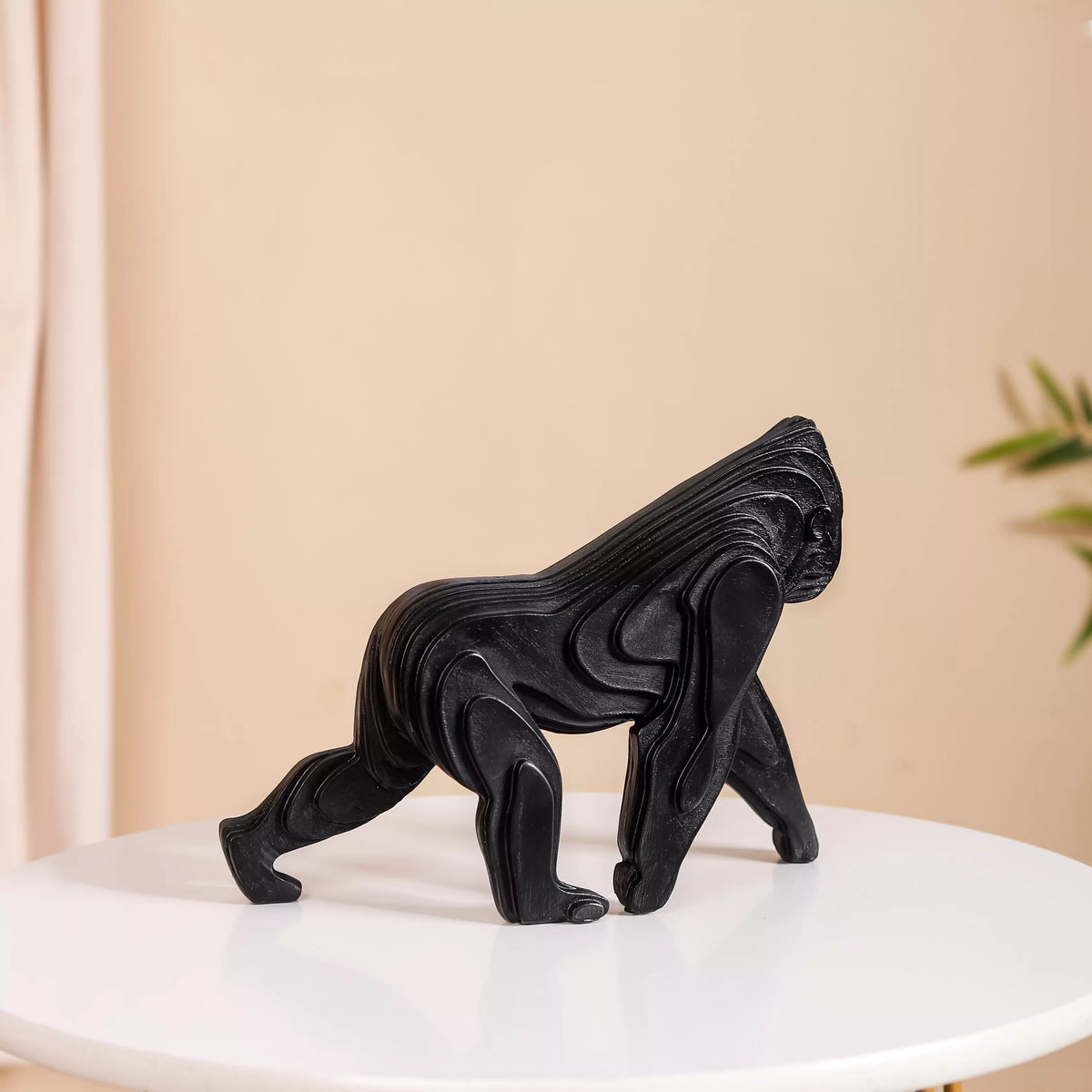 Modern Black Gorilla Showpiece Nestasia