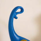 Sleek Elephant Figurine For Decor Blue Nestasia