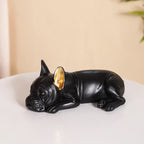 Bulldog Figurine Black Nestasia