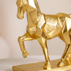 Golden Trotting Horse Decor Nestasia