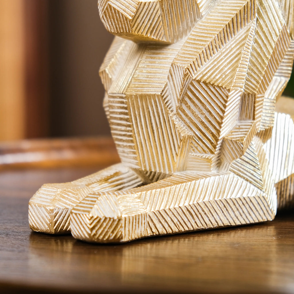 Majestic Lion Modern Decor Gold Nestasia