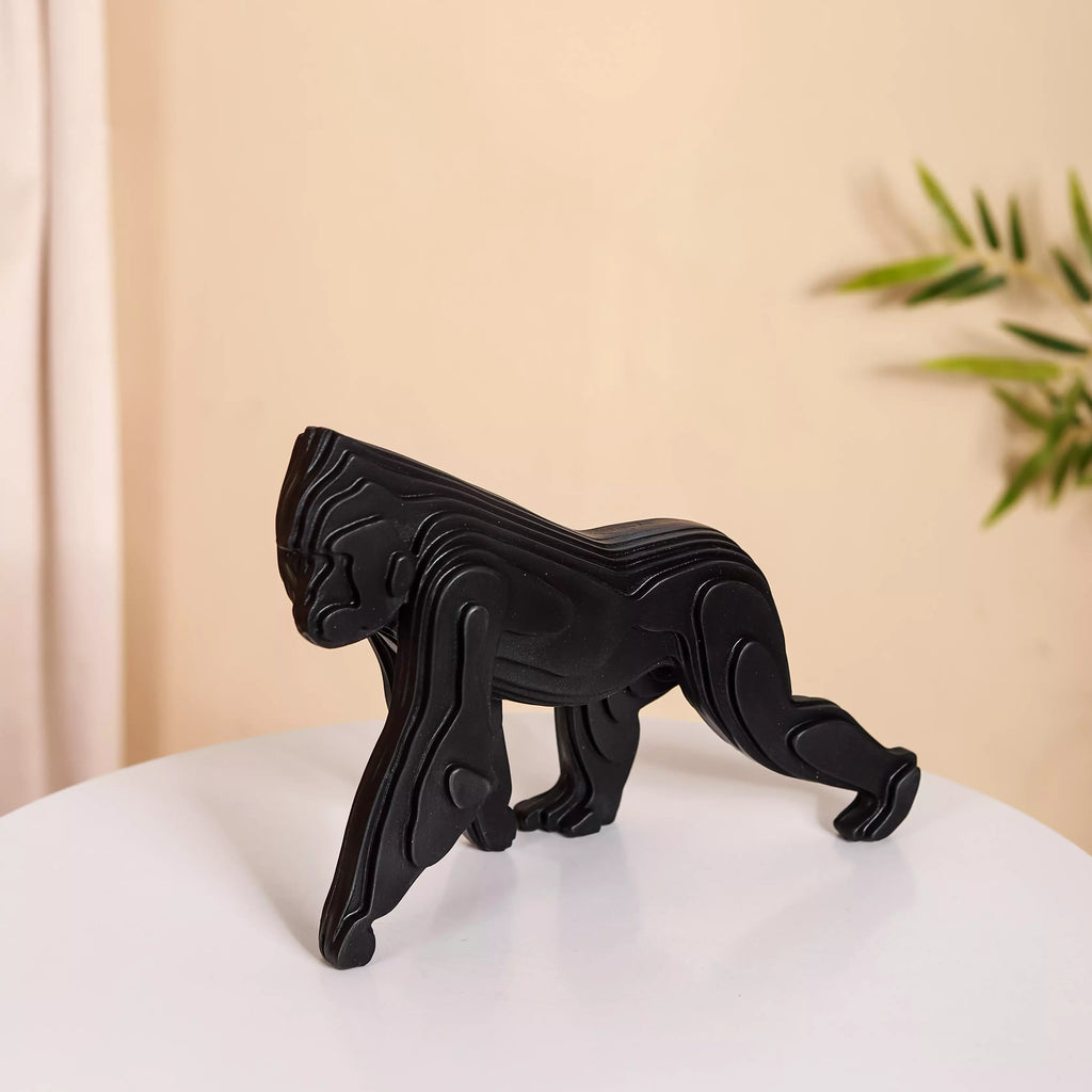 Modern Black Gorilla Showpiece Nestasia