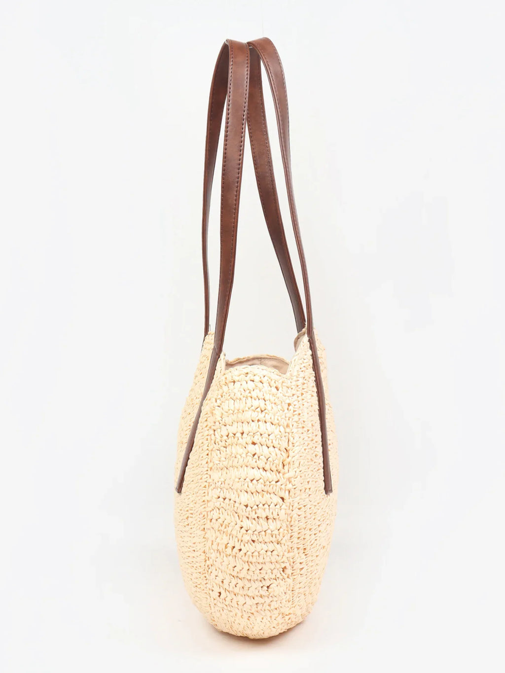 Handcrafted Raffia Round Tote Handbag