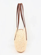 Handcrafted Raffia Round Tote Handbag