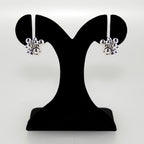 Silver Bold Beaded Cluster Earrings Nestasia