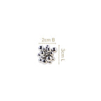 Silver Bold Beaded Cluster Earrings Nestasia