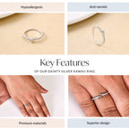 Dainty Silver Kawaii Ring Nestasia