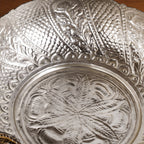 Lustre Brass Urli With Pure Silver Coating 18cm Nestasia