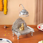 Silver Singhasan With Detachable Chatra Nestasia