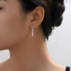 Silver Swirl Metallic Hoops Nestasia