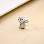 Silver Terrain Textured Statement Ring Nestasia