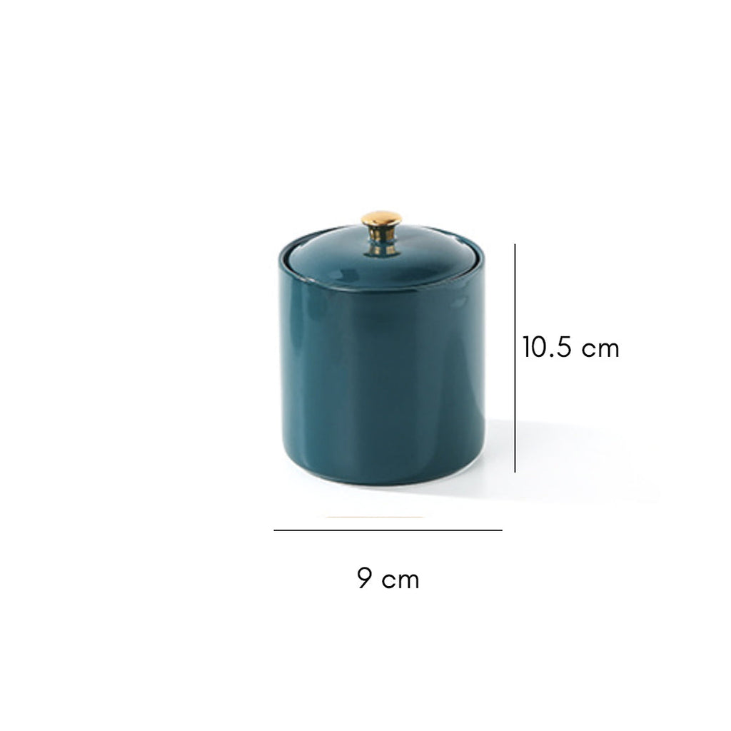 Green Ceramic Container Nestasia