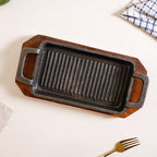 Sizzler Hotplate Grill With Wooden Tray Nestasia