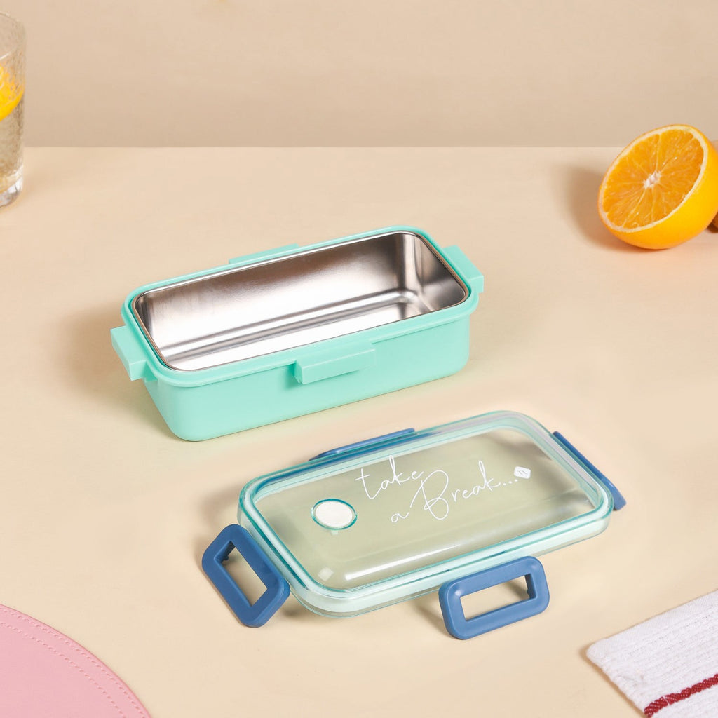 Stainless Steel Lunch Box Small Mint 530ml Nestasia