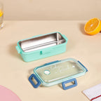 Stainless Steel Lunch Box Small Mint 530ml Nestasia